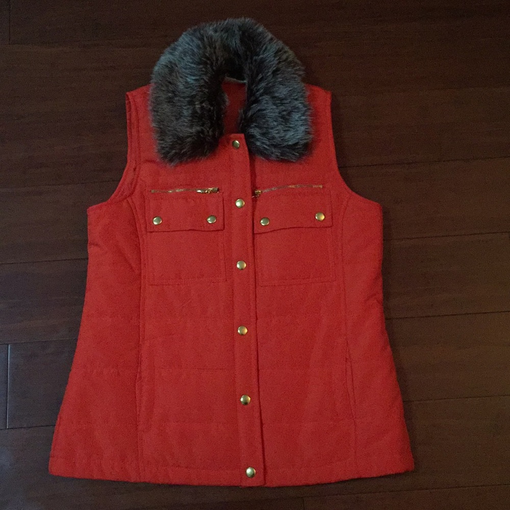 Orange Puffer Vest